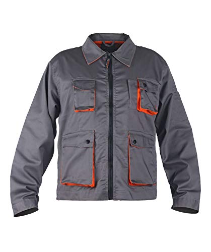 Stenso Desman - Chaqueta de Trabajo Multiusos para Hombre - Gris/Naranja 62
