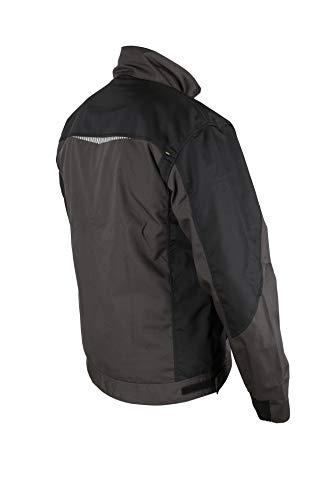 Stenso Prisma - Chaqueta de Trabajo Multiusos para Hombre - con Bandas Reflectantes - Corte Entallado - Gris/Negro/Verde - 62