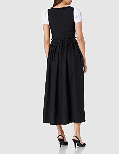 Stockerpoint Dirndl Zenta3, Vestido Tradicional Austriaco Para Mujer, Negro (Schwarz), 44