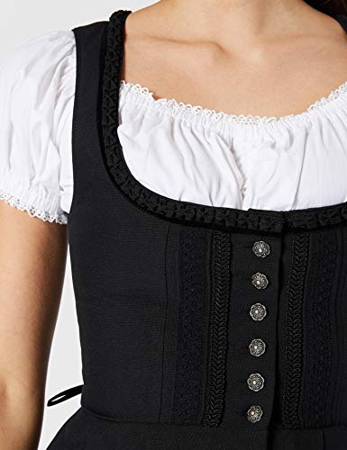 Stockerpoint Dirndl Zenta3, Vestido Tradicional Austriaco Para Mujer, Negro (Schwarz), 44