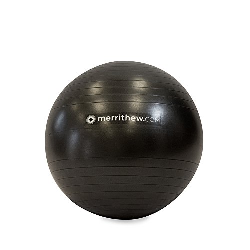 STOTT PILATES Stability Ball Plus 22" con Bomba (Negro)