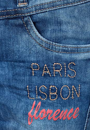 Street One Crissi Jeans, Explorer Blue Heavy Wash, W32/L30 para Mujer