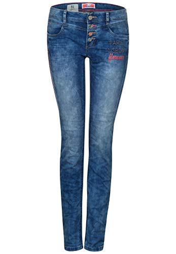 Street One Crissi Jeans, Explorer Blue Heavy Wash, W32/L30 para Mujer