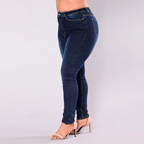 STRIR Mujer Vaqueros Push Up Ocio Estilo Skinny Jeans De EláSticos Ropa Pantalones Grande Tamaño (XXL)