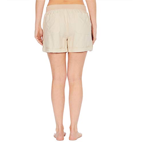 Style It Up Pantalones cortos de lino para mujer para verano, casual, vacaciones, playa, chino cargo