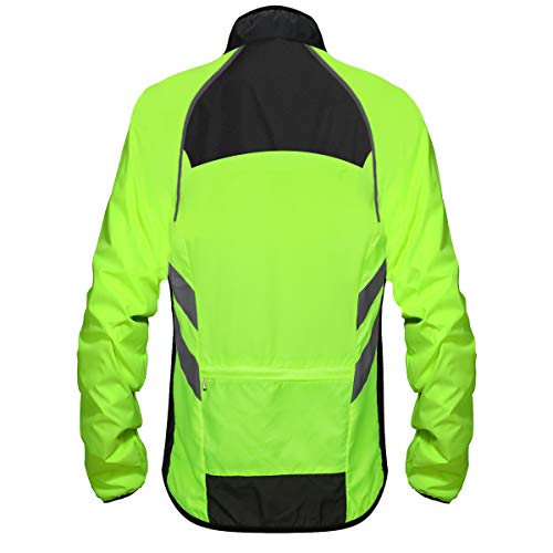 Sunbike Chaqueta Cortaviento Ciclista a Prueba de Viento para Hombre