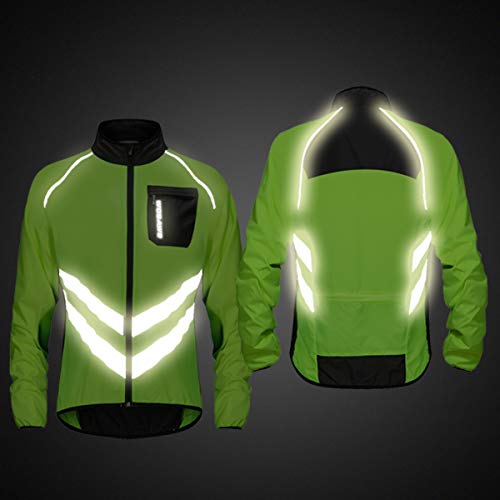 Sunbike Chaqueta Cortaviento Ciclista a Prueba de Viento para Hombre