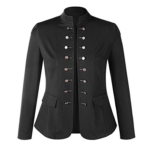 SUNNSEAN Mujeres Blazer Chaqueta Mujer Manga Larga Chaqueta Casual Ocasional Ajustada Chaqueta de Manga Larga con cinturón y Chaqueta de Traje de Solapa