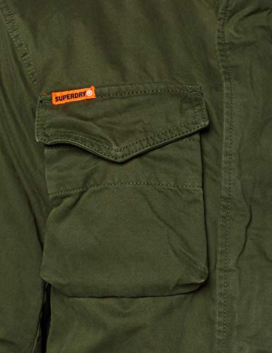 Superdry Classic Rookie 4 Pocket Jacket Chaqueta, Verde (Deep Depth S6y), S para Hombre