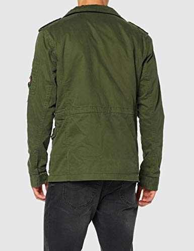 Superdry Classic Rookie 4 Pocket Jacket Chaqueta, Verde (Deep Depth S6y), S para Hombre