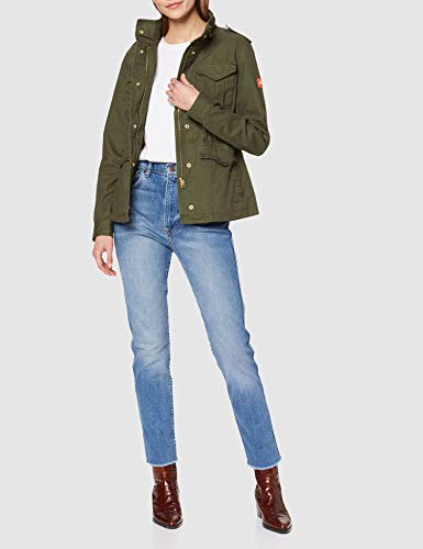 Superdry CNY Rookie Shacket Chaqueta, Verde (Khaki 03o), XXS (Talla del Fabricante:6) para Mujer