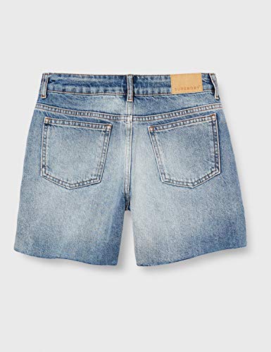 Superdry Denim Length Short Pantalones Cortos, Azul (Mid Indigo Vintage 3gl), 46 (Talla del Fabricante: 31) para Mujer