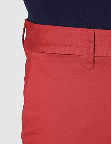 Superdry Edit Chino Pantalones, Rojo (Red 17i), 48 (Talla del Fabricante: 30/32) para Hombre