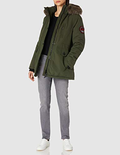Superdry Everest Parka chaqueta, Army Khaki, XS (Talla del fabricante:8) para Mujer