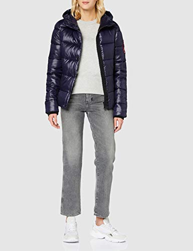 Superdry High Shine Toya Chaqueta, Marina Nautica, S (Talla del Fabricante:10) para Mujer