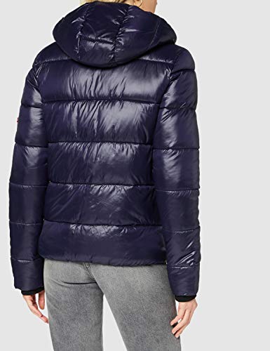 Superdry High Shine Toya Chaqueta, Marina Nautica, S (Talla del Fabricante:10) para Mujer