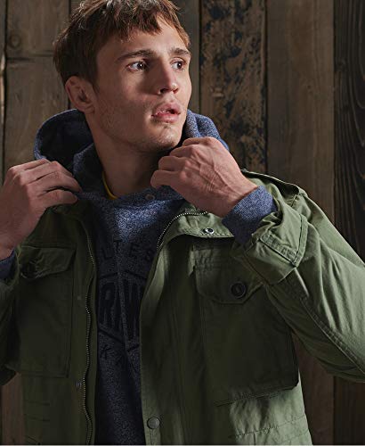 Superdry Hombre Cazadora Militar Verde Fatiga XXXL