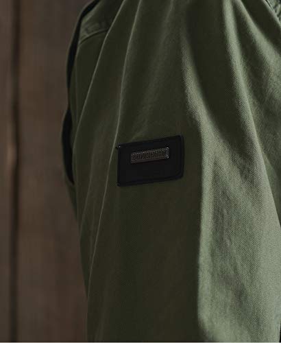 Superdry Hombre Cazadora Militar Verde Fatiga XXXL