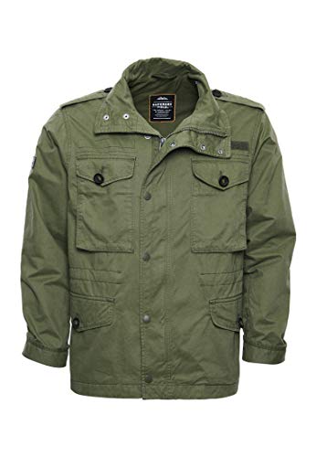 Superdry Hombre Cazadora Militar Verde Fatiga XXXL