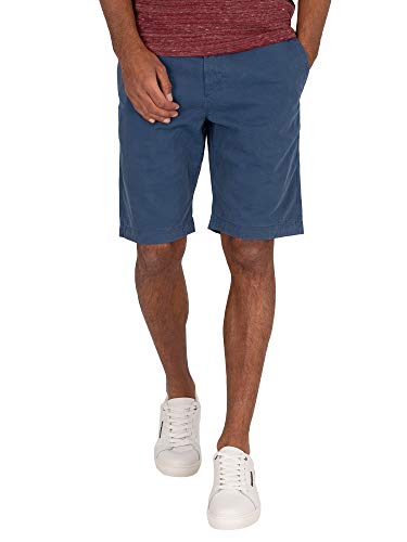 Superdry International Short Pantalones Cortos, Azul (Ensign Blue Ilu), 30W para Hombre