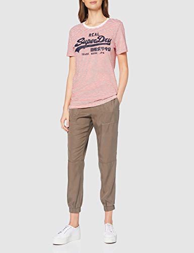 Superdry Sonoran Tencel Jogger Pantalones, Marrón (Bungee Cord Gs0), 48 (Talla del Fabricante: 34) para Mujer