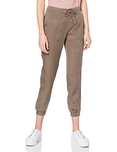 Superdry Sonoran Tencel Jogger Pantalones, Marrón (Bungee Cord Gs0), 48 (Talla del Fabricante: 34) para Mujer