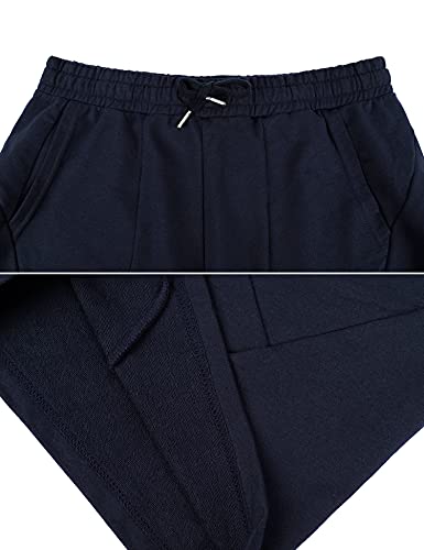Sykooria Pantalon Corto Hombre Deporte, 100% Algodón Shorts Deportivos Hombre con 4 Bolsillos, Ligero Transpirable Atletismo Shorts para Baloncesto, Jogging, Gimnasio y Trabajos, XXL