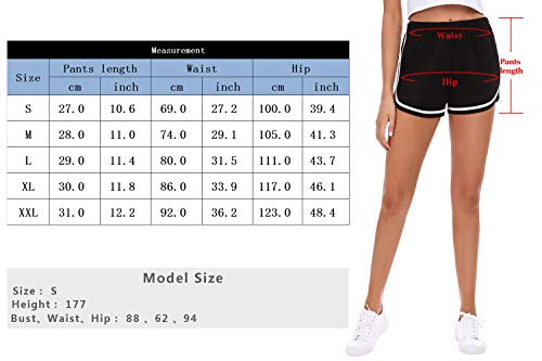 Sykooria pantalón Deportivo para Mujer Corto Verano pantalón Chandal Mujer Pantalon Deporte Corto Mujer