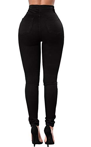 Tenxin Vaqueros Jeans push up Vaqueros Elasticos Mujer cintura alta tallas grandes mujer Pantalones Jeans Mujer Elástico Flacos Skinny Slim Fit