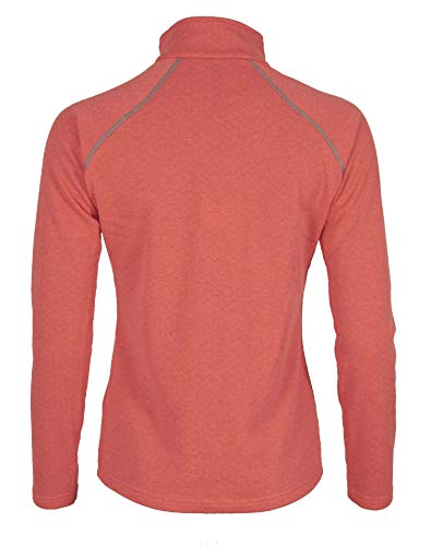 Ternua Lucilla 1/2 Zip W Camiseta de Manga Larga, Mujer, Rosa (Duck Bleu/Marine Stripes), L