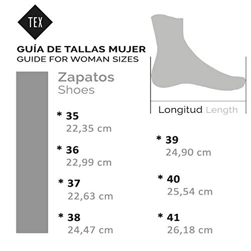 TEX - Botines para Mujer en Piel, Corte Tejano, Camel, 37