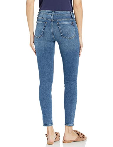 The Drop Venice Pantalón vaquero pitillo tobillero de talle medio para Mujer, Azul claro, 54