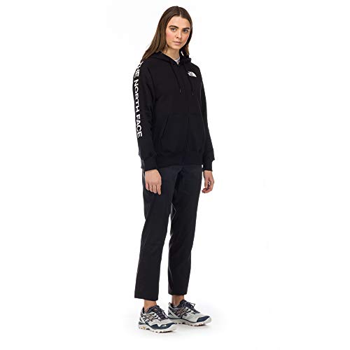 The North Face Women's 80/20 Novelty Half Dome Full Zip, TNF Black/TNF White, XS
