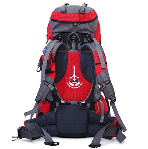 TH&Meoostny Bolsa de montañismo al Aire Libre Profesional Impermeable Nylon Escalada Viaje Camping Mochila de montañismo Red Color Other