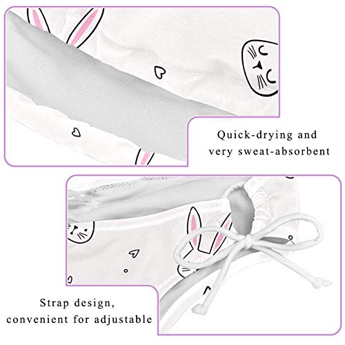 TIZORAX - Conjunto de bikini con triángulo de conejo para mujer y niña, talla L Multicolor multicolor 52