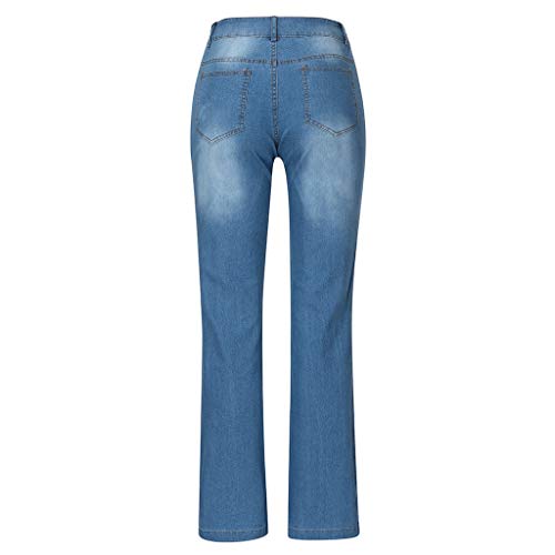 Toamen Jeans Acampanados para Mujer Pantalones de Mezclilla Ajustados de Tiro bajo Jeans de Mujer Pantalones Anchos