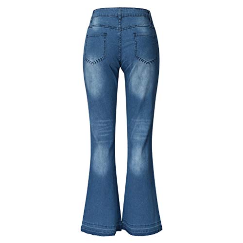 Toamen Jeans Acampanados para Mujer Pantalones de Mezclilla Delgados de Tiro bajo Pantalones Acampanados Casuales Pantalones Vaqueros para Mujer Pantalones Anchos