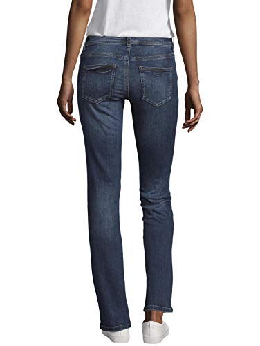 Tom Tailor Alexa Jeans Style Von Hat Ein Gerade Geschnittenes Und Etwas Weiteres Bein Vaqueros Slim, Azul (Mid Stone Wash Denim 10281), W28/L30 para Mujer
