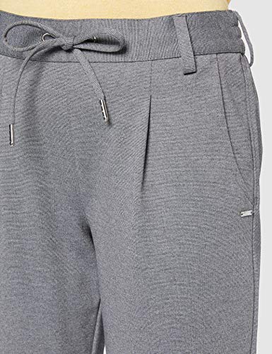 TOM TAILOR Denim Knitted Trackpants Pantalón de Vestir, Mid Grey Melange_34, S/32 para Mujer
