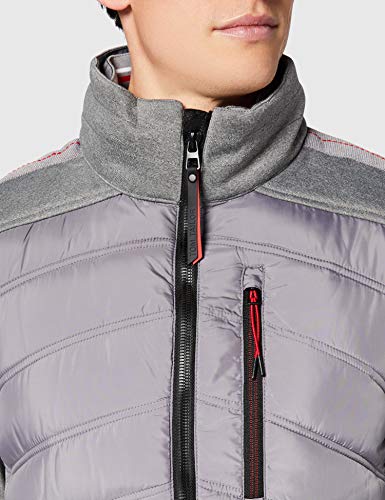 Tom Tailor Hybrid Chaqueta, 10933-Casco para Moto (tamaño Mediano), Color Gris, XXL para Hombre