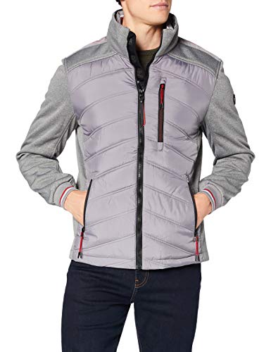 Tom Tailor Hybrid Chaqueta, 10933-Casco para Moto (tamaño Mediano), Color Gris, XXL para Hombre