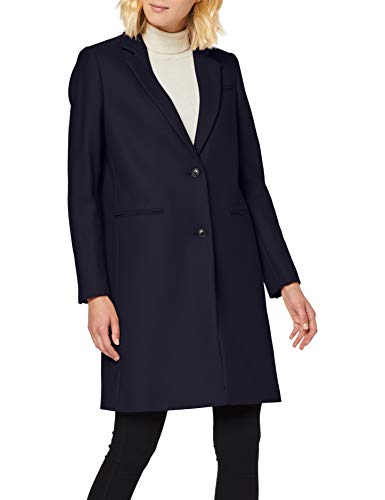 Tommy Hilfiger Belle Wool Blend Classic Coat Abrigo , Azul (Sky Captain Cjm) , 42 (Talla del fabricante: 12) para Mujer