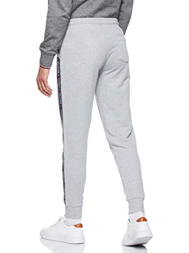 Tommy Hilfiger Repeat Logo Tape Joggers Pantalones Deportivos, Gris (Grey Heather), Large para Hombre