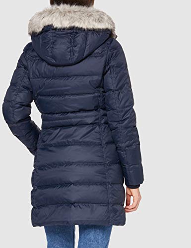 Tommy Hilfiger TH ESS Tyra Down Coat with Fur Chaqueta, Desert Sky, S para Mujer