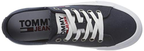 Tommy Jeans Low BAJO Cut Vulc Mujer, Azul Marino Crepúsculo, 38.5 EU