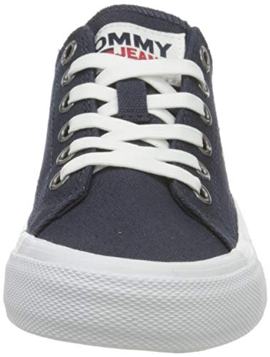 Tommy Jeans Low BAJO Cut Vulc Mujer, Azul Marino Crepúsculo, 38.5 EU