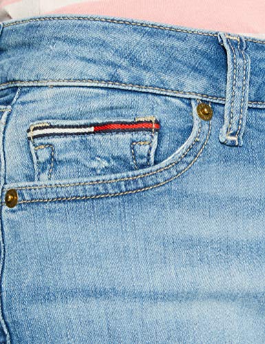 Tommy Jeans Mid Rise Denim Bermuda Vctl Short, Azul (Victoria Lt Bl Str 1aa), W25 para Mujer
