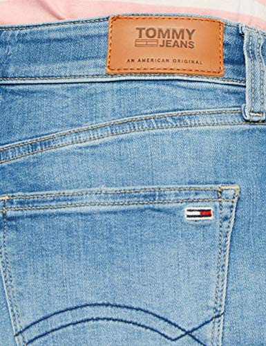 Tommy Jeans Mid Rise Denim Bermuda Vctl Short, Azul (Victoria Lt Bl Str 1aa), W25 para Mujer