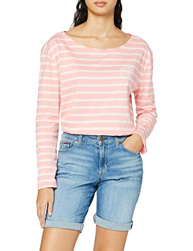 Tommy Jeans Mid Rise Denim Bermuda Vctl Short, Azul (Victoria Lt Bl Str 1aa), W25 para Mujer