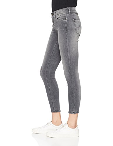 Tommy Jeans Mujer Mid Rise Nora Jeans, Fargo Grey Stretch 911, W31/L30